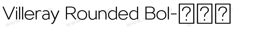 Villeray Rounded Bol字体转换
